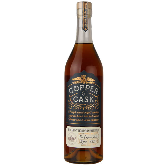 COPPER & CASK BOURBON SINGLE BARREL SELECTION BARREL PROOF INDIANA 9YR 750ML LIQ