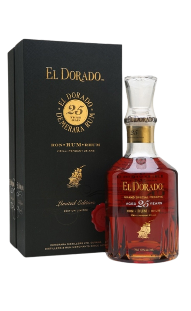 EL DORADO RUM CASK AGED LIMITED EDITION 1998 25YR GUYANA 750ML LIQ
