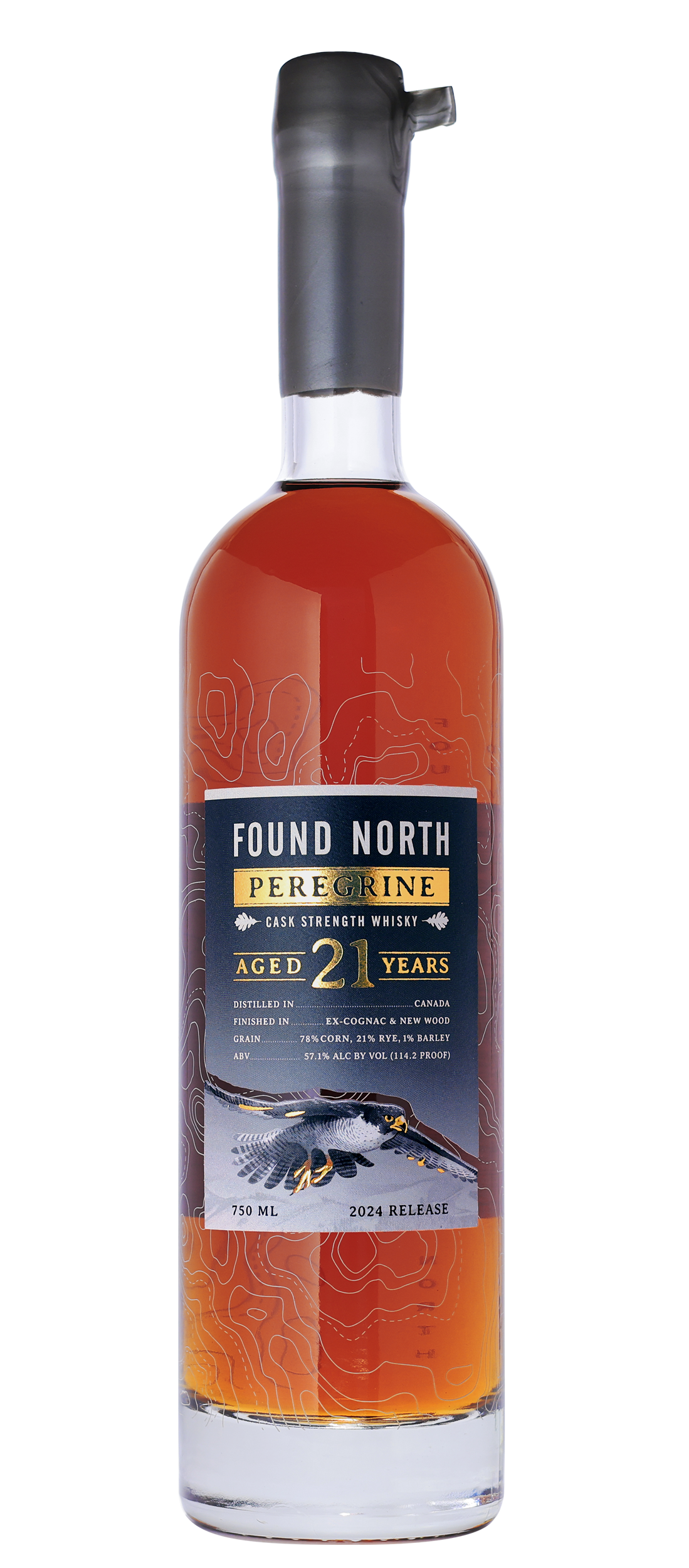FOUND NORTH WHISKY CASK STRENGTH PEREGRINE CANADA 21YR 750ML LIQ