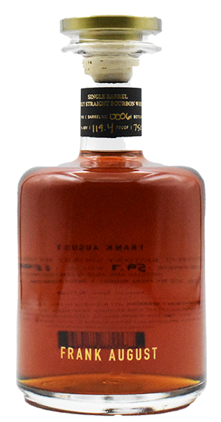 FRANK AUGUST BOURBON STRAIGHT SINGLE BARREL CASK STRENGTH KENTUCKY 7YR 750ML LIQ