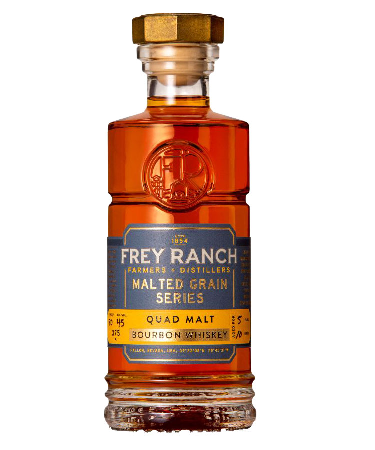 FREY RANCH BOURBON MALTED GRAIN SERIES QUAD MALT NEVADA 6YR 375ML LIQ