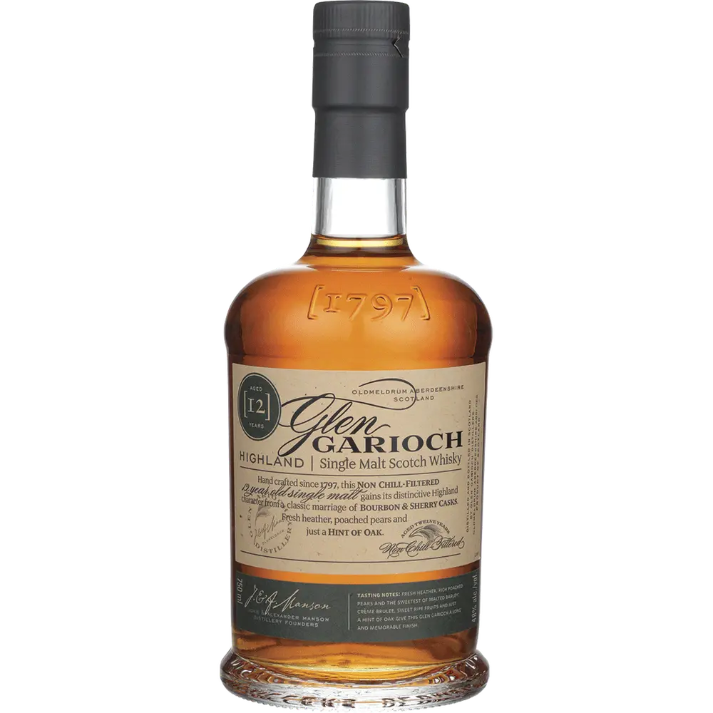 GLEN GARIOCH SCOTCH SINGLE MALT 12YR 750ML LIQ