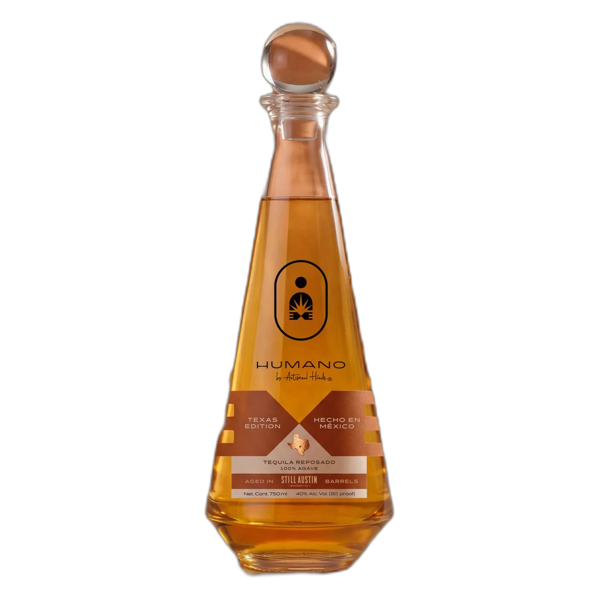 HUMANO TEQUILA REPOSADO AGED IN STILL AUSTIN BARRELS 750ML