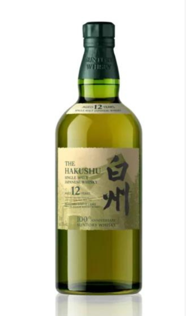 THE HAKUSHU WHISKY SINGLE MALT 100TH ANNIVERSARY EDITION JAPAN 12YR 750ML LIQ