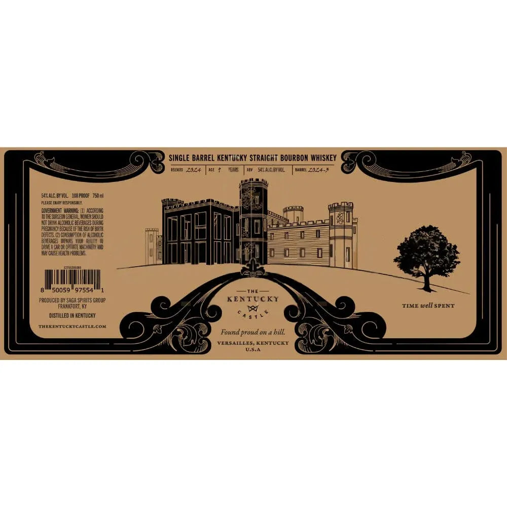 KENTUCKY CASTLE BOURBON STRAIGHT SINGLE BARREL KENTUCKY 9YR 750ML LIQ