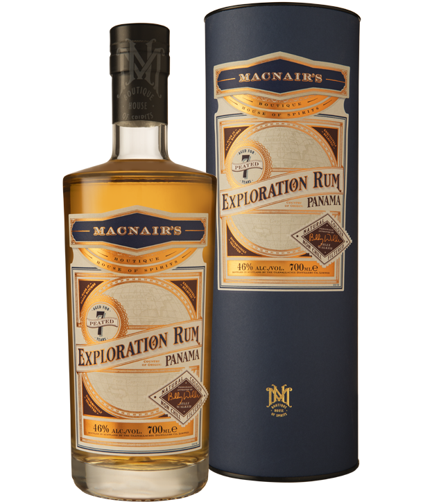 MACNAIRS EXPLORATION RUM PEATED 7YR PANAMA 700ML LIQ