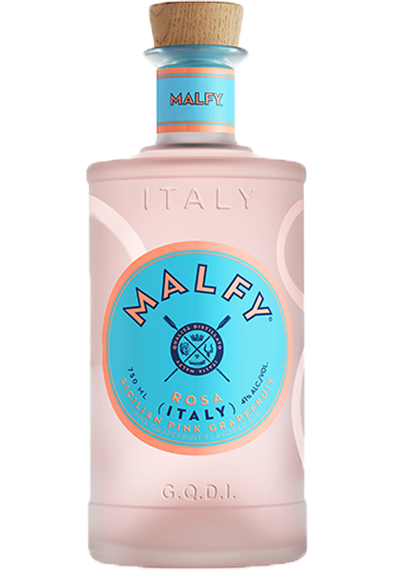 MALFY GIN ROSA PINK GRAPEFRUIT GFT PK W/ COPA GLASSES ITALY 750ML LIQ