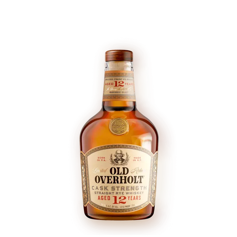 OLD OVERHOLT WHISKEY RYE CASK STRENGTH KENTUCKY 12YR 750ML LIQ
