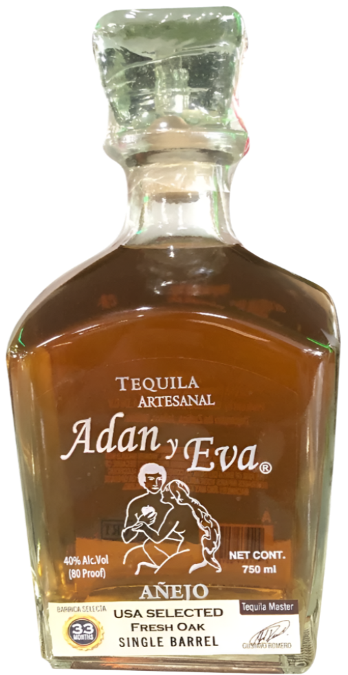 ADAN Y EVA TEQUILA ANEJO 750ML LIQ