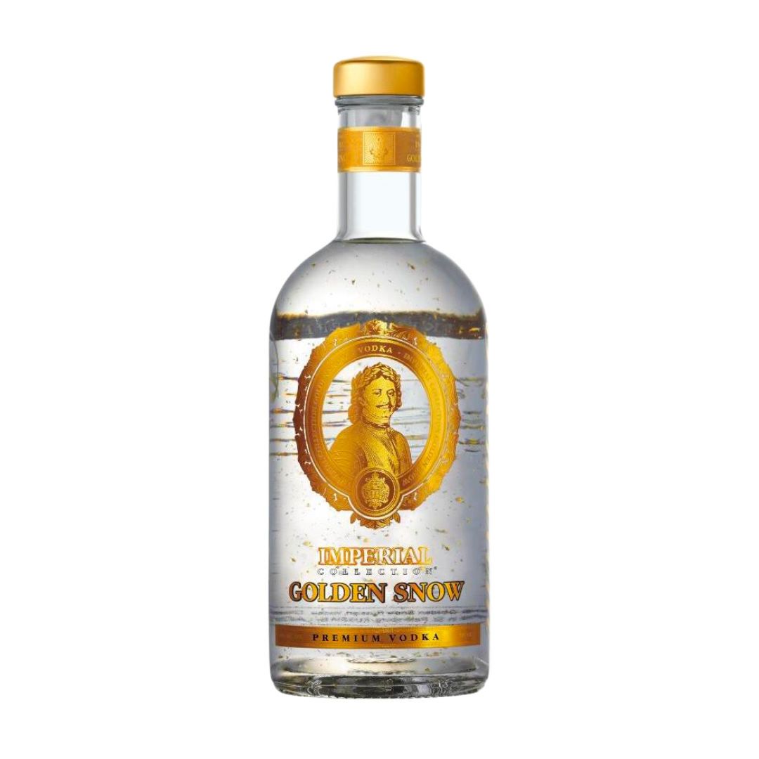 Golden Snow Imperial Collection Vodka With Flakes Russia 750ML Golden Snow Imperial Collection Vodka With Flakes Russia 750ML