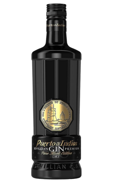 PUERTO DE INDIAS SEVILLIAN PREMIUM GIN BLACK EDITION SPAIN 750ML LIQ