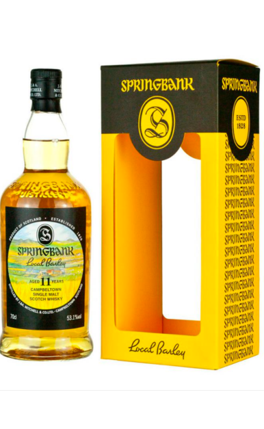 SPRINGBANK SCOTCH SINGLE MALT LOCAL BARLEY CAMPBELTOWN 11YR 700ML LIQ