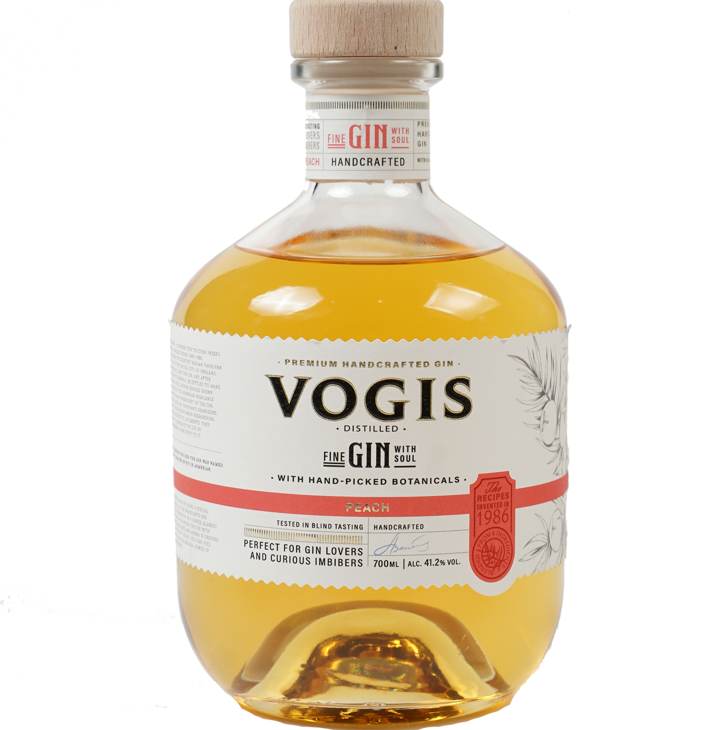 VOGIS GIN DRY WITH SOUL PEACH FLAVORED ARMENIA 700ML LIQ
