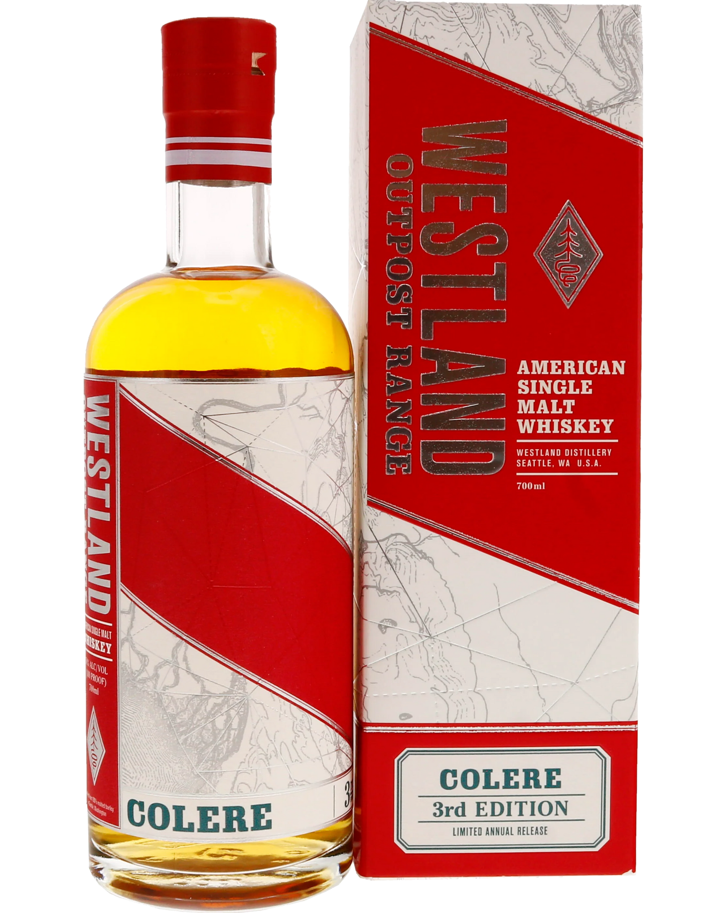 WESTLAND WHISKEY SINGLE MALT OUTPOST RANGE COLERE 3RD EDITION WASHINGTON 700ML LIQ