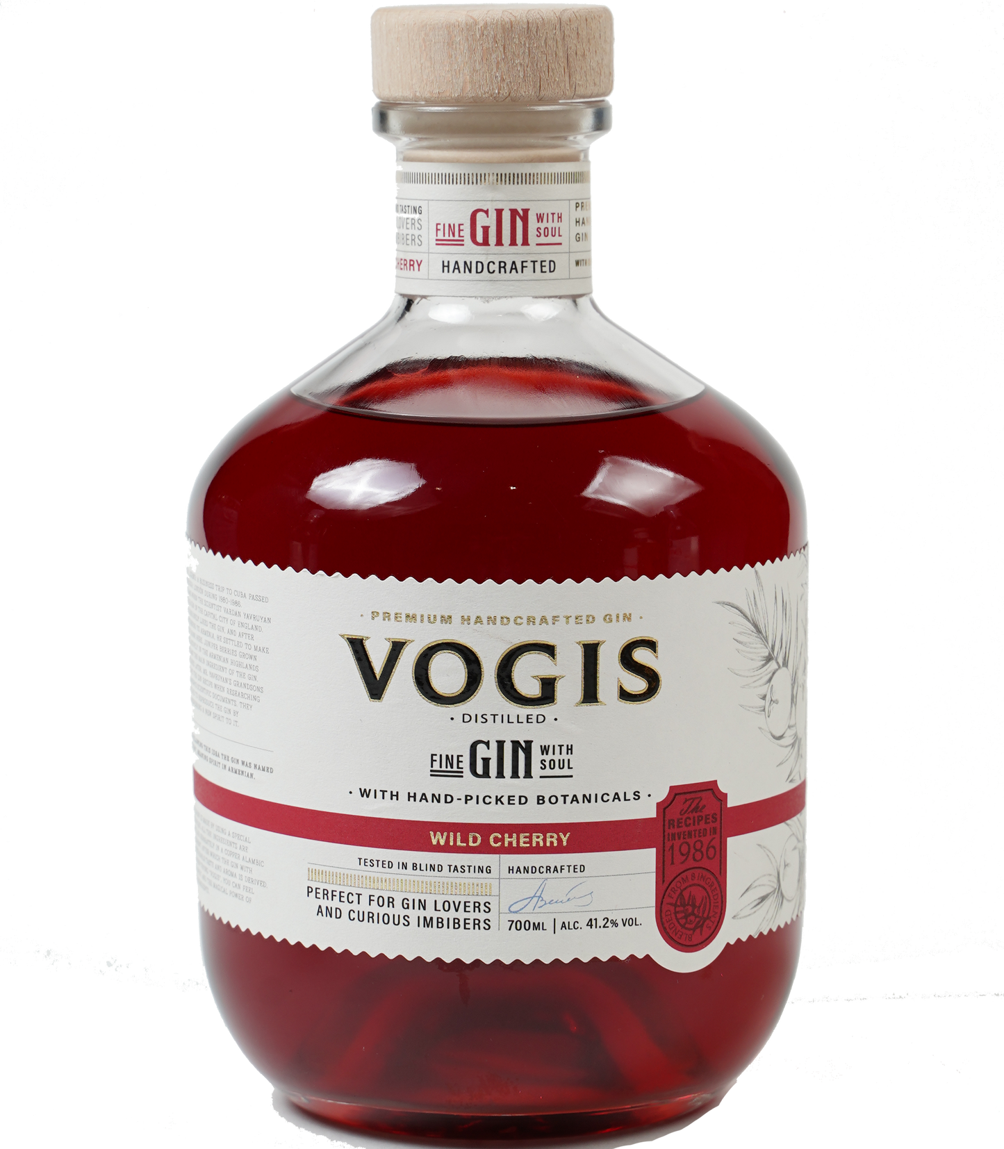 VOGIS GIN DRY WITH SOUL WILD CHERRY ARMENIA 700ML LIQ