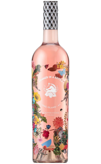 WOLFFER ESTATE ROSE SUMMER IN A BOTTLE LONG ISLAND NEW YORK 2022 WINE