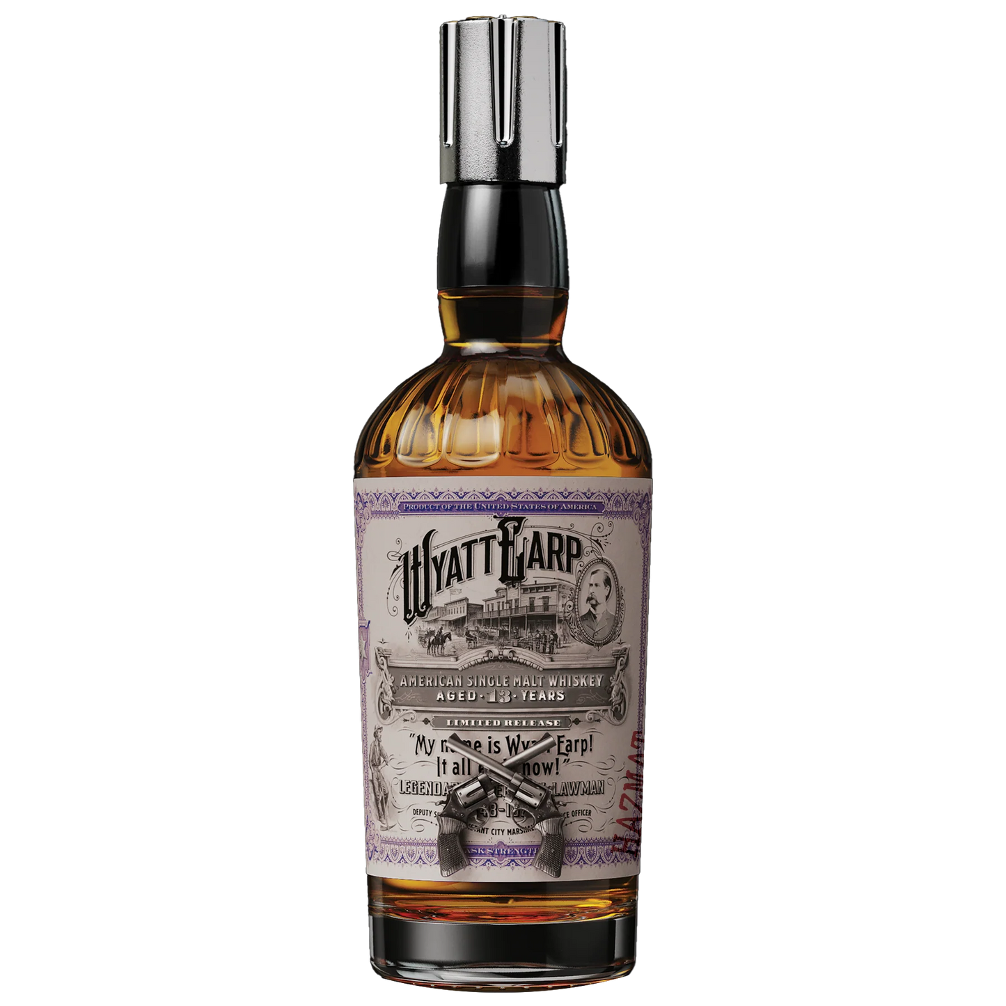 WYATT EARP WHISKEY SINGLE MALT CASK STRENGTH LIMITED EDITION GEORGIA 13YR 750ML LIQ
