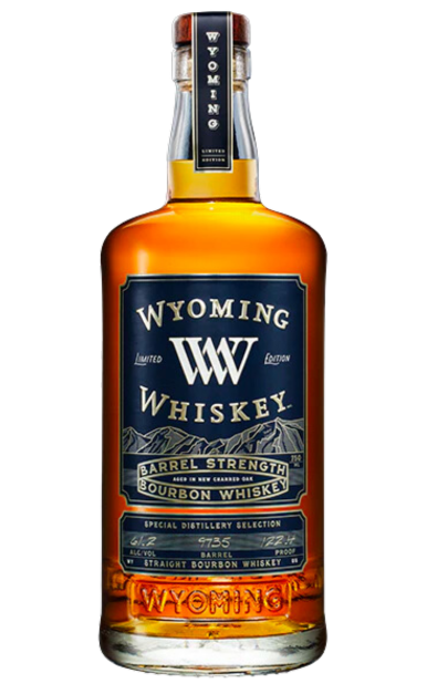 WYOMING WHISKEY BOURBON STRAIGHT BARREL STRENGTH SPECIAL DISTILLERY SELECTION LIMITED EDITION WYOMING 750ML LIQ