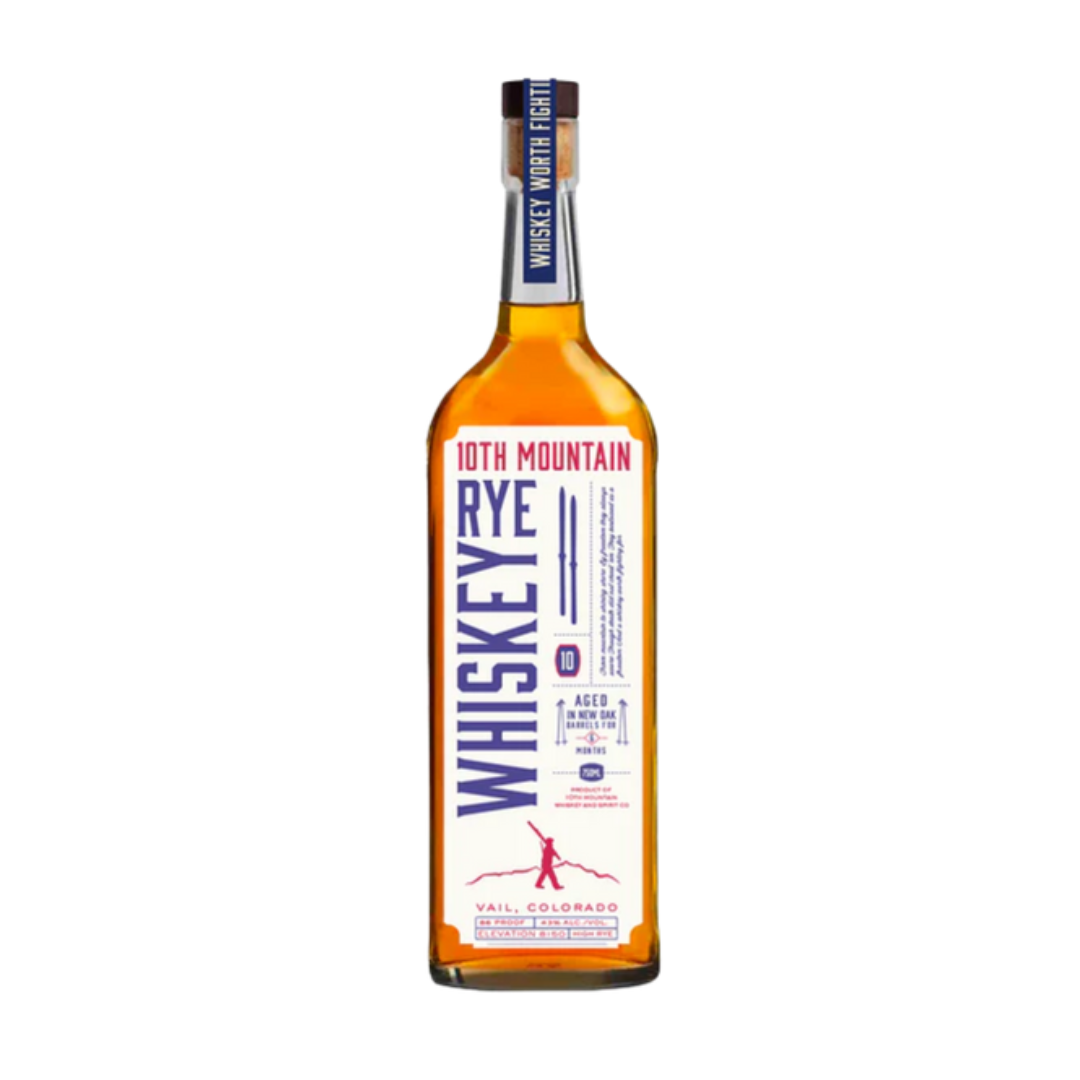 10TH MOUNTAIN WHISKEY HIGH RYE COLORADO 750ML Spirits