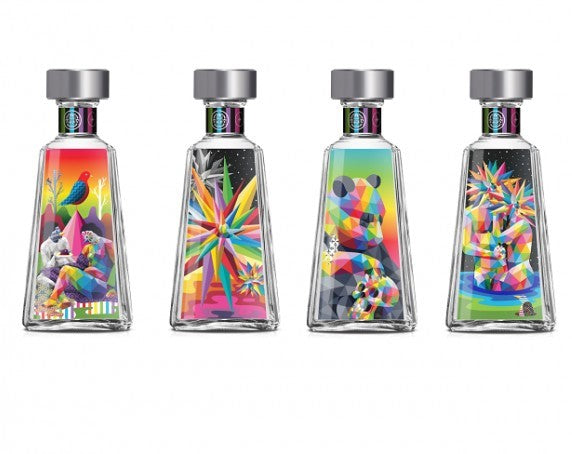 1800 ESSENTIAL DUSTIN YELLIN ARTIST EDITION TEQUILA SILVER 750ML Wine