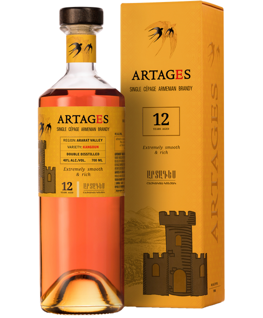 ARTAGES BRANDY SINGLE CEPAGE ARMENIA 12YR 700ML - Remedy Liquor