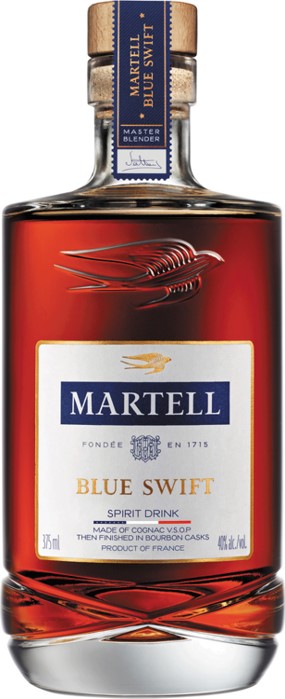 MARTELL COGNAC BLUE SWIFT VSOP FINISHED IN BOURBON CASKS FRANCE 375ML Spirits