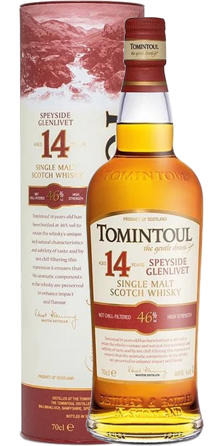 TOMINTOUL SCOTCH SINGLE MALT 14YR 750ML LIQ