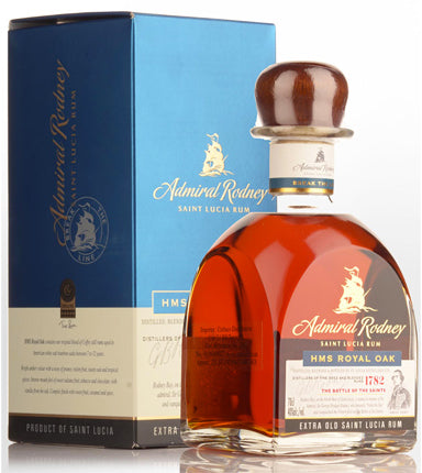 ADMIRAL RODNEY RUM HMS ROYAL OAK SAINT LUCIA 750ML Spirits