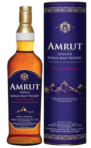 AMRUT WHISKEY SINGLE MALT CASK STRENGTH INDIA 750ML Spirits