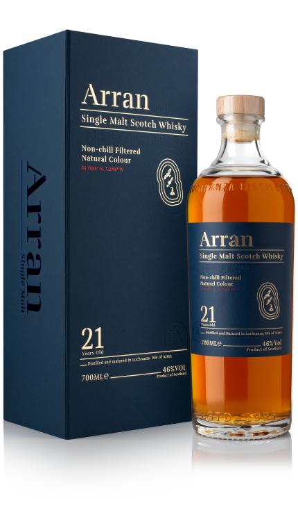 ARRAN SCOTCH SINGLE MALT 21YR 700ML Spirits