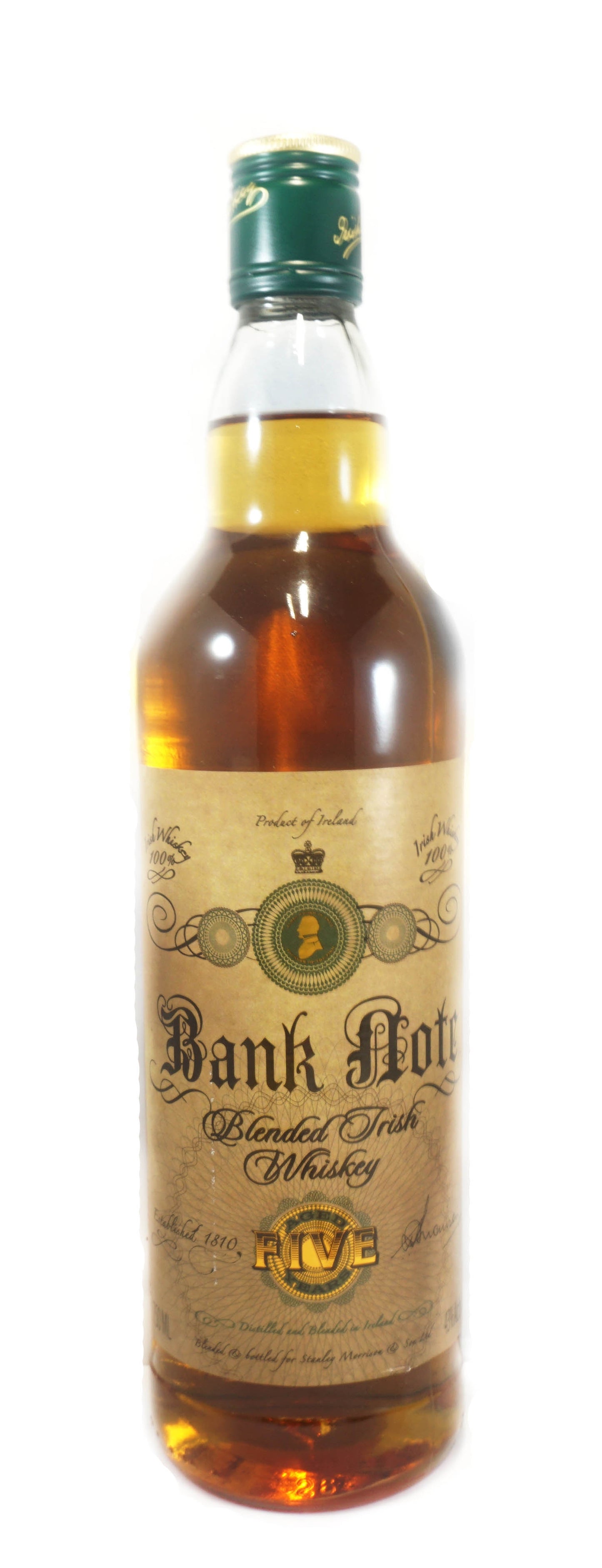 BANK NOTE WHISKEY BLENDED IRISH 86PF 5YR 750ML Spirits