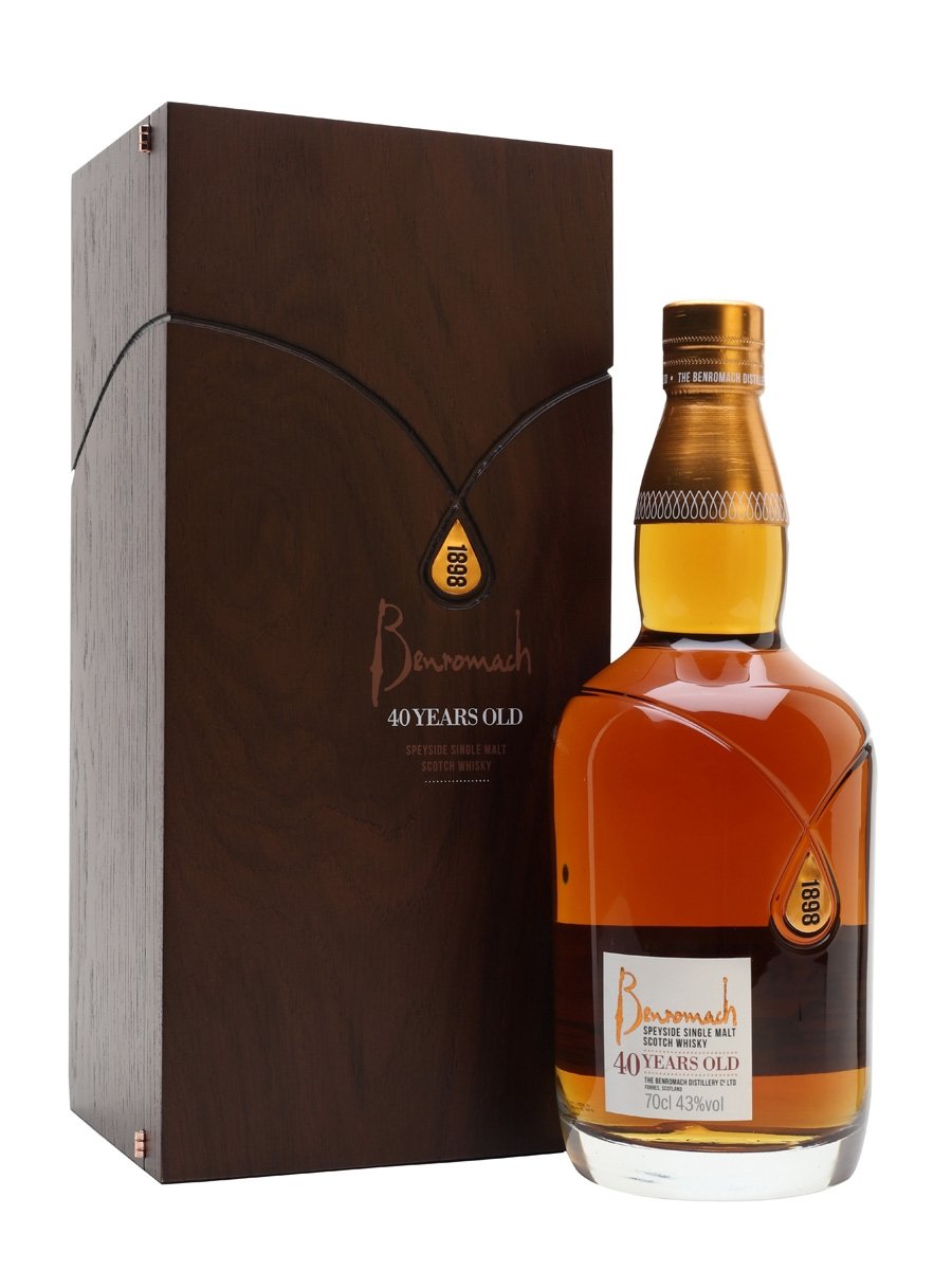 BENROMACH SCOTCH SINGLE MALT SPEYSIDE 40YR 750ML Spirits