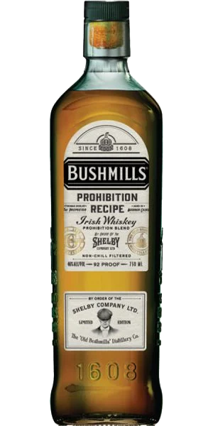 BUSHMILLS WHISKEY PROHIBITION RECIPE PEAKY BLINDERS LIMITED EDITION IRISH 750ML LIQ