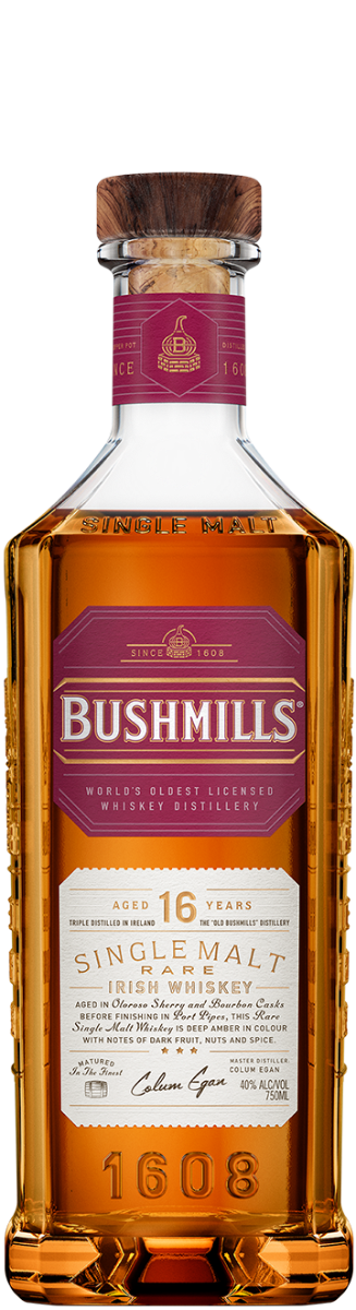 BUSHMILLS WHISKEY SINGLE MALT IRISH 16YR 750ML Spirits