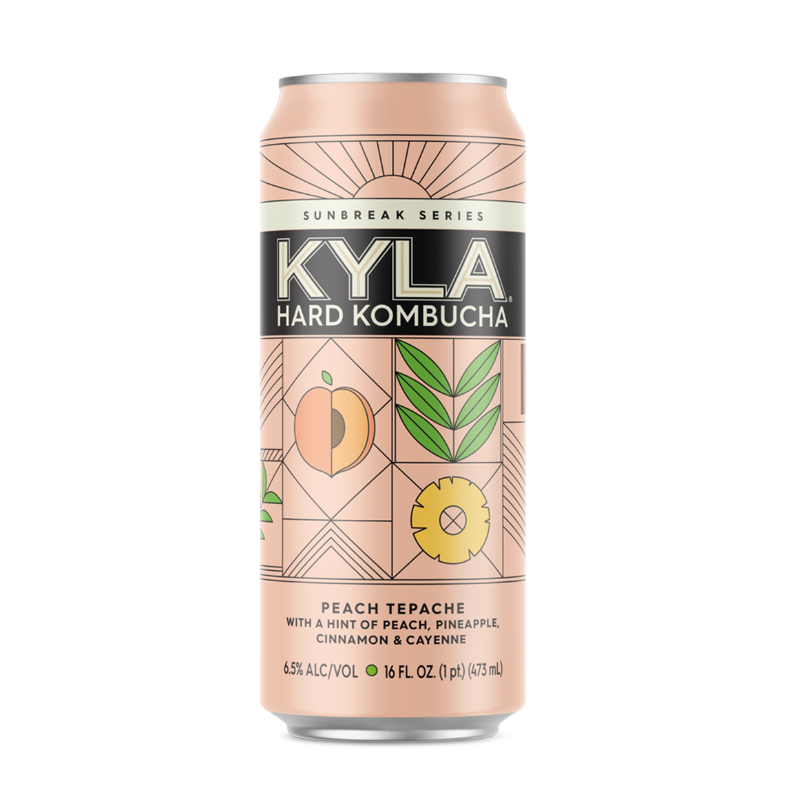 KYLA HARD KOMBUCHA PEACH TEPACHE FLAVOR 16OZ CAN Remedy Liquor