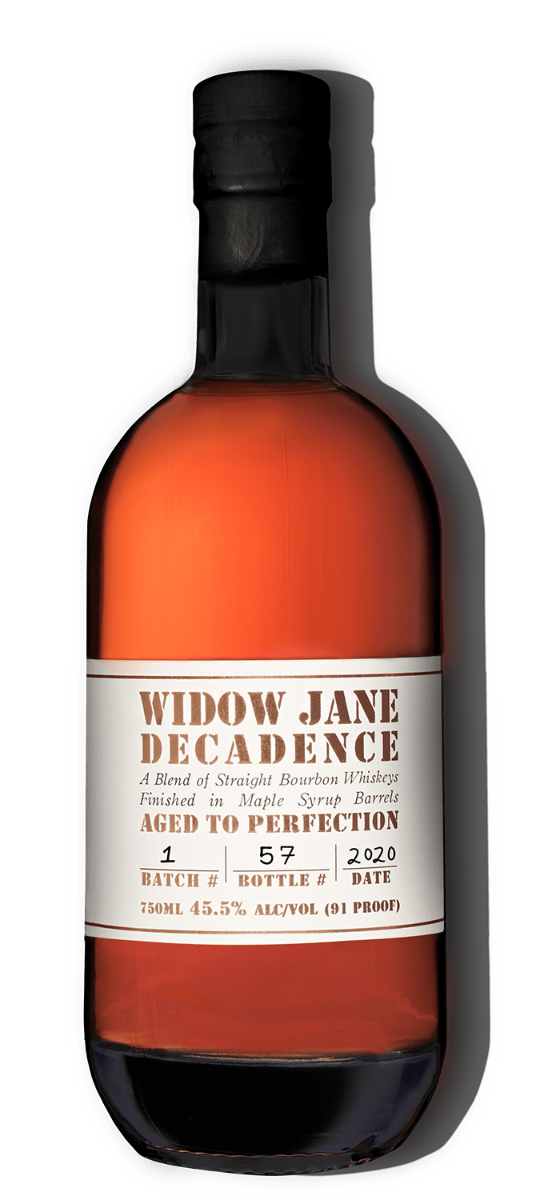 WIDOW JANE DECADENCE BOURBON AGED TO PERFECTION IN MAPLE SYRUP BARRELS NEW YORK 750ML