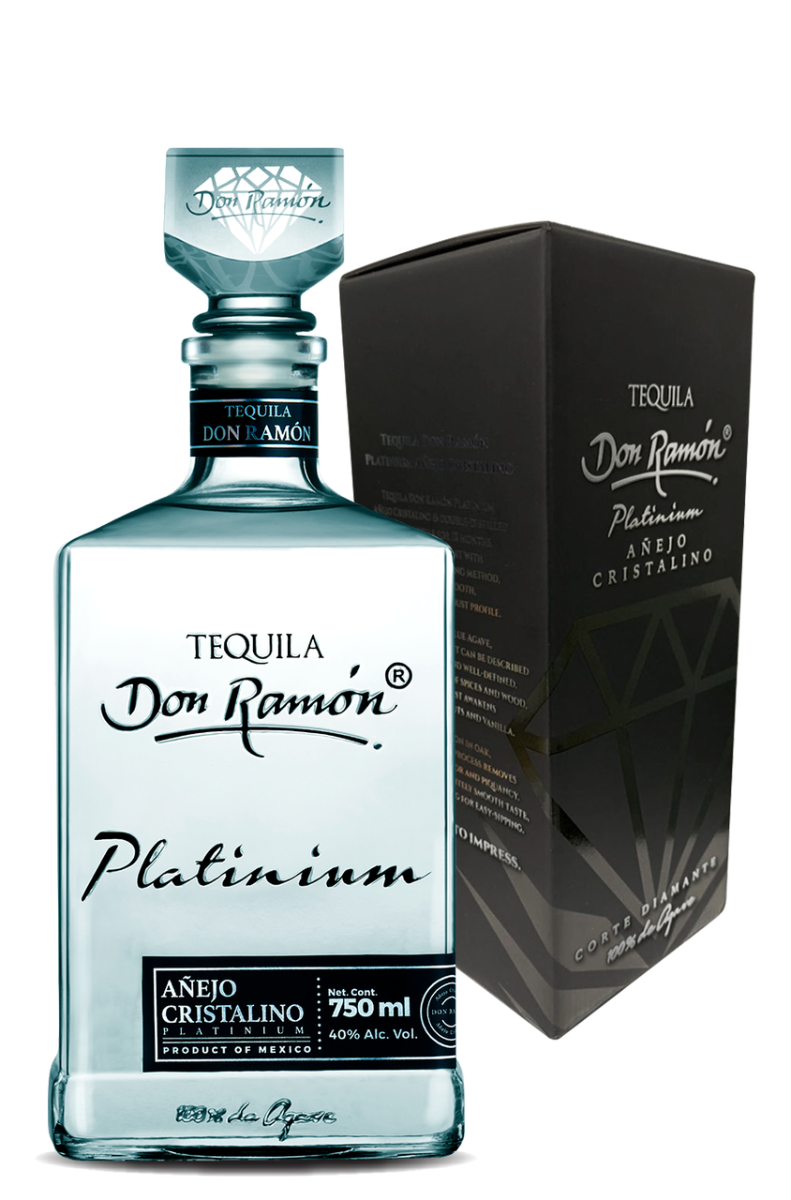 DON RAMON TEQUILA PLATINIUM ANEJO CRISTALINO 750ML Remedy Liquor