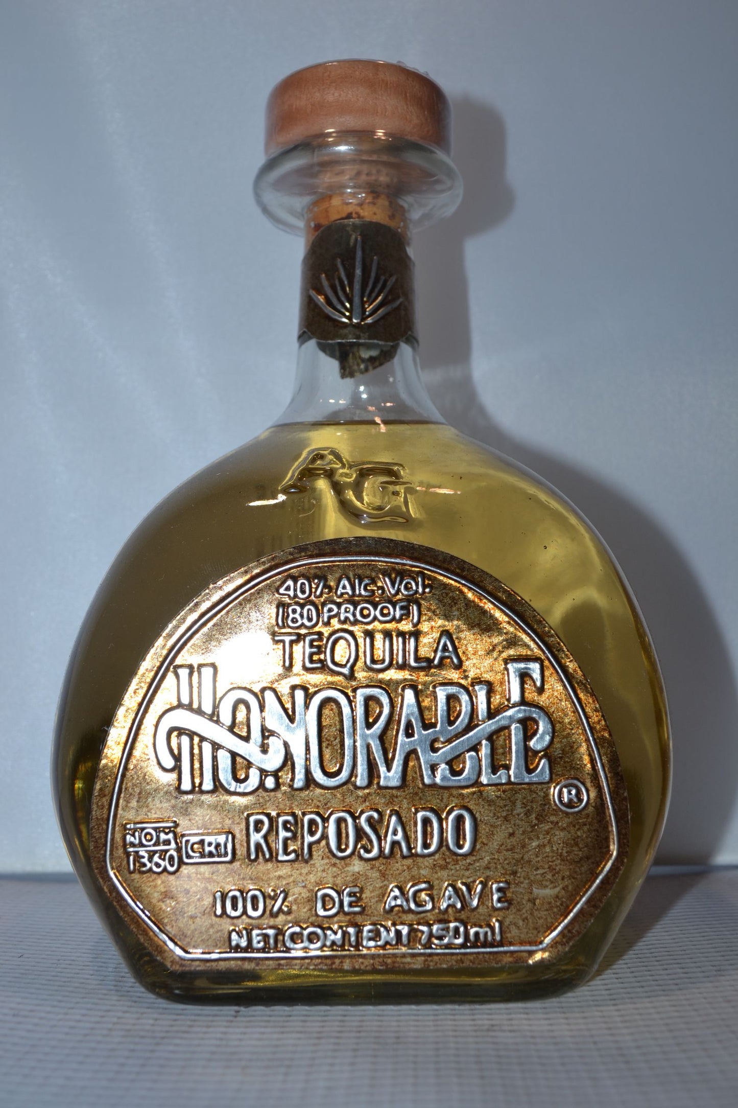 HONORABLE TEQUILA REPOSADO 100% AGAVE 750ML Spirits