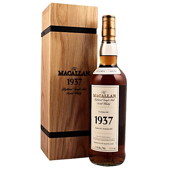 MACALLAN FINE & RARE SCOTCH SINGLE MALT HIGHLAND 1937 750ML Spirits