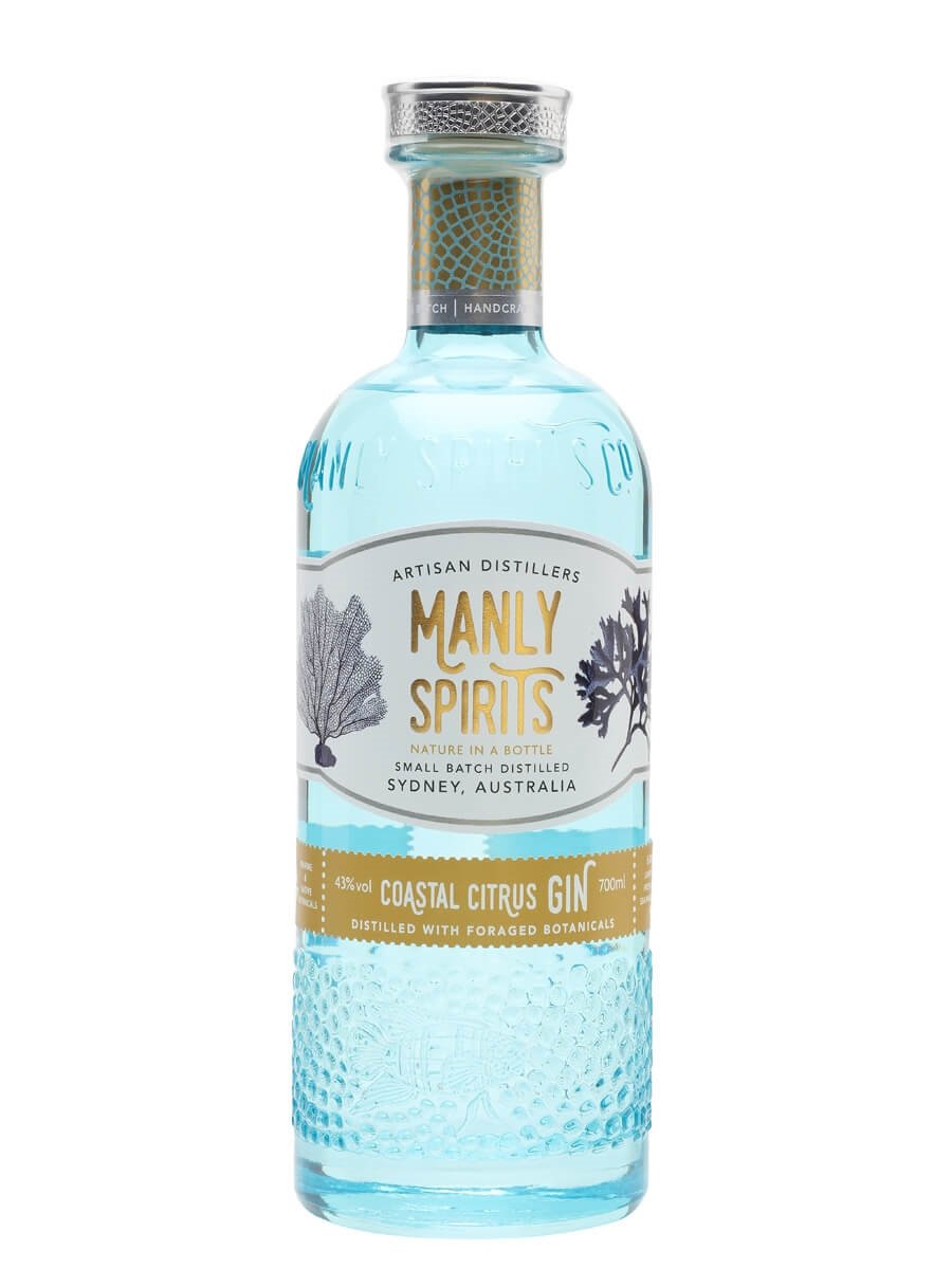 MANLY SPIRITS GIN SMALL BATCH COASTAL CITRUS AUSTRALIA 700ML Spirits