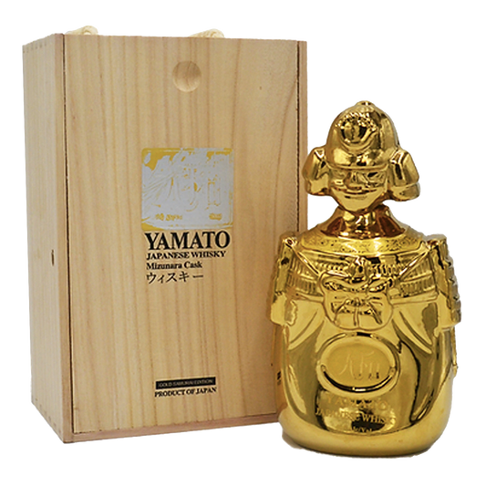 YAMATO WHISKY MIZUNARA CASK GOLD SAMURAI EDITION JAPAN 750ML