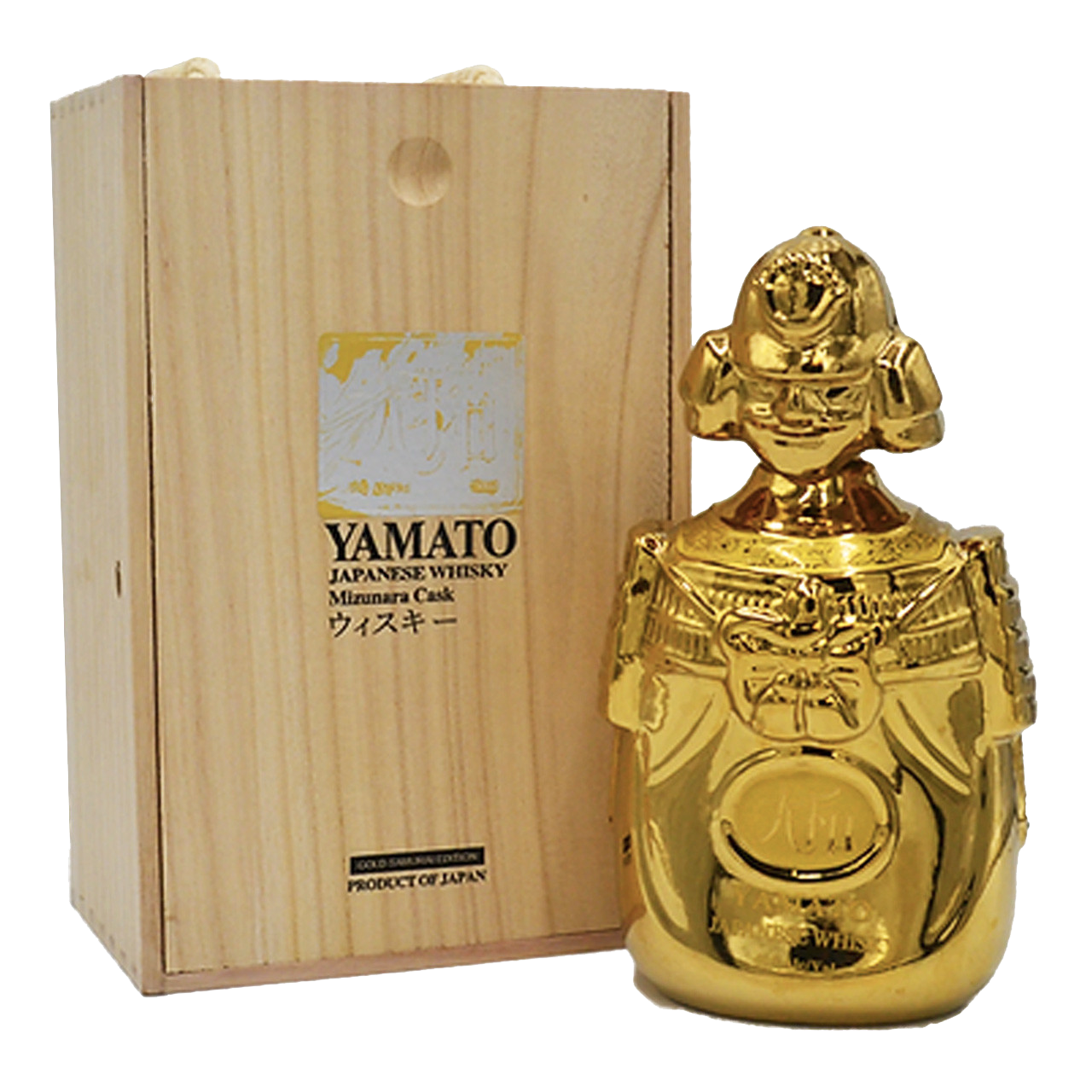 YAMATO WHISKY MIZUNARA CASK GOLD SAMURAI EDITION JAPAN 750ML