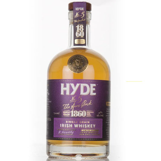 HYDE WHISKEY NO 5 SINGLE GRAIN BURGUNDY CASK FINISH IRISH 750ML - Remedy Liquor