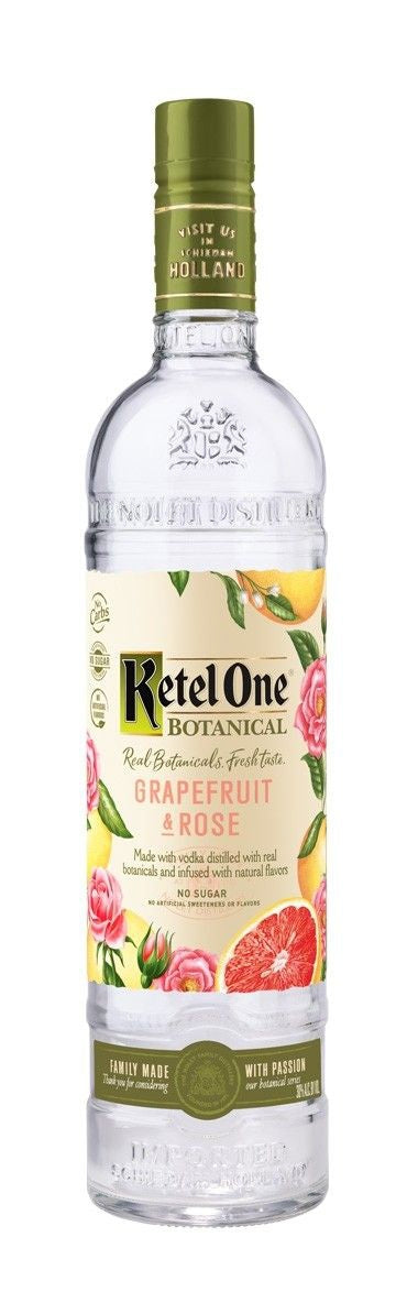 KETEL ONE BOTANICAL VODKA GRAPEFRUIT & ROSE 750ML Spirits