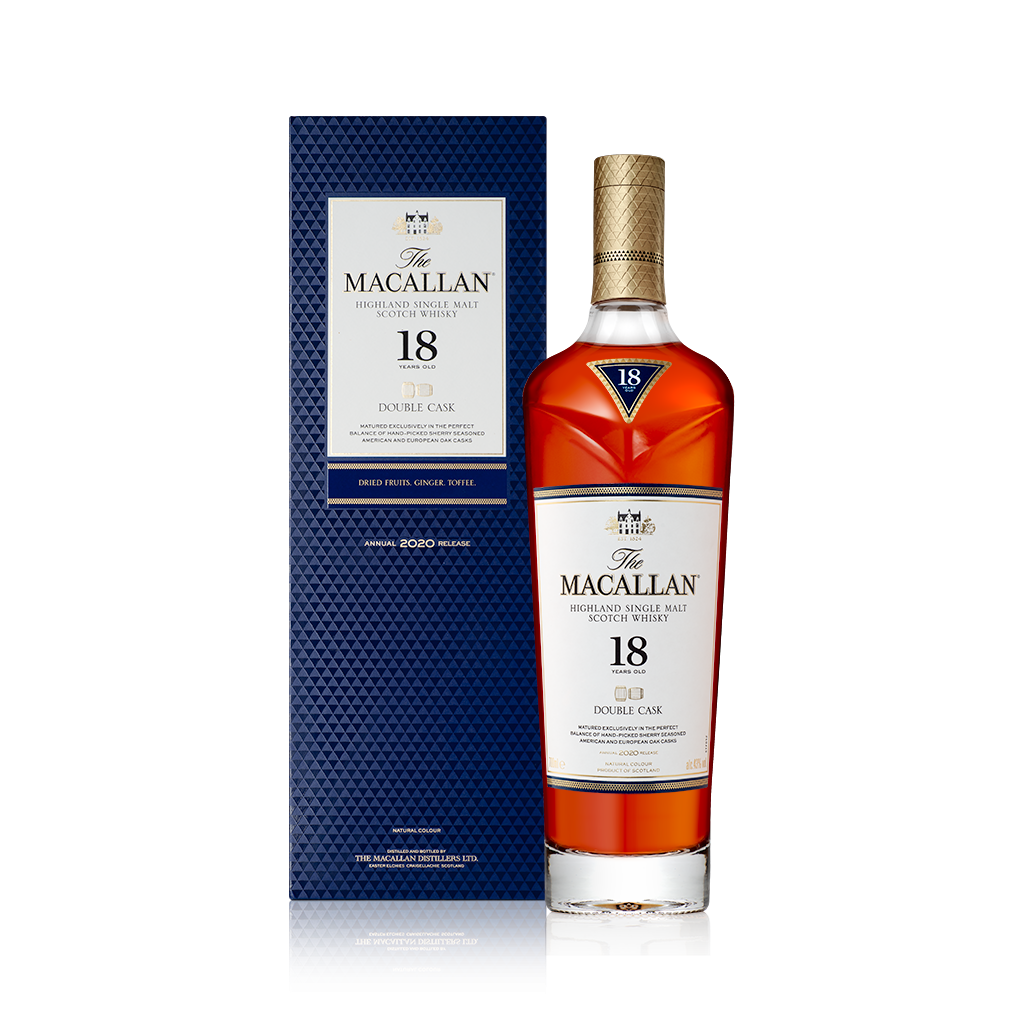 MACALLAN SCOTCH SINGLE MALT DOUBLE CASK 18YR 750ML Spirits