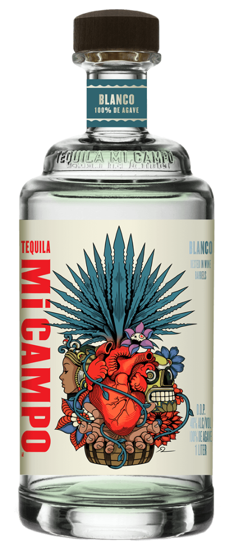 MI CAMPO TEQUILA BLANCO RESTED IN WINE BARRELS 750ML Spirits