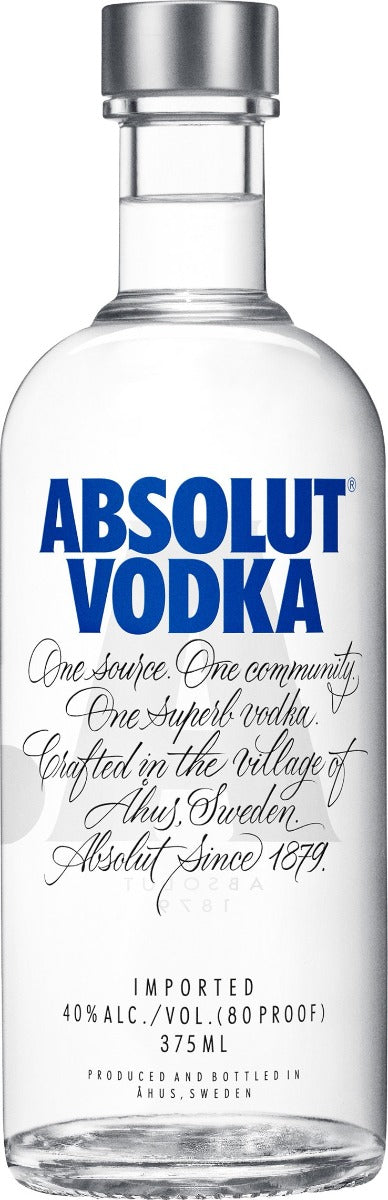 ABSOLUT VODKA SWEDEN 375ML Spirits