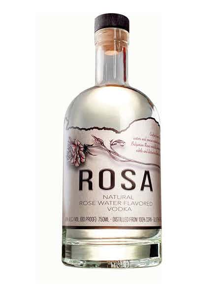 ROSA VODKA ROSE WATER FLAVORED FROM BULGARIA DISTILLED IN OREGON 750ML