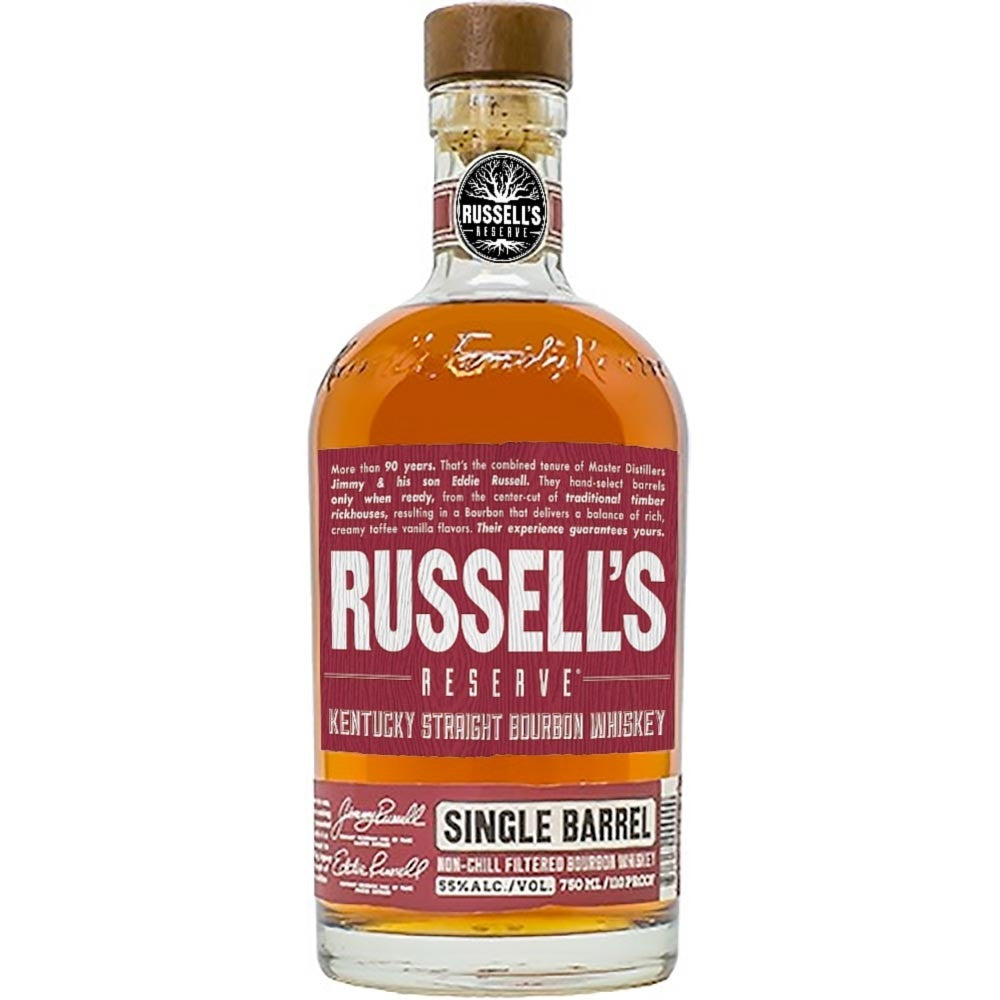 RUSSELLS RESERVE BOURBON SINGLE BARREL KENTUCKY 110PF 750ML Spirits