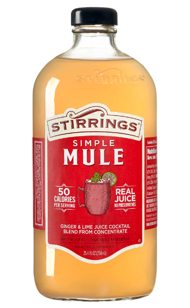 STIRRINGS MULE SYRUP MIX 750ML MIXER